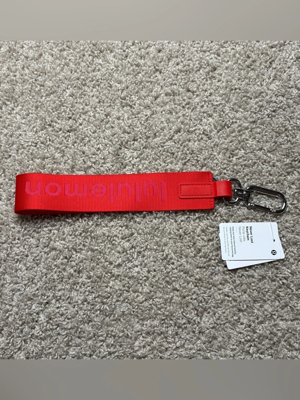 Lululemon Never Lost Keychain